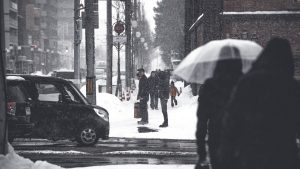 black, nature, city, car, white, snow, japan, people, road, winter, car wallpapers, men, building